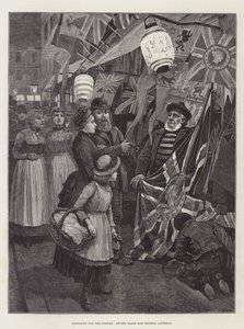 Préparation pour le Jubilé, achat de drapeaux et de lanternes chinoises